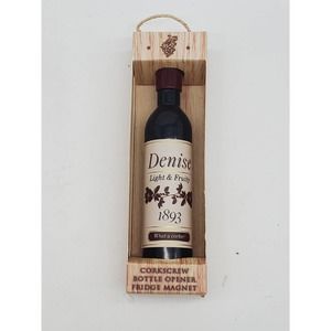 Corkscrew Wine Opener Magnet - Personalized with Denise